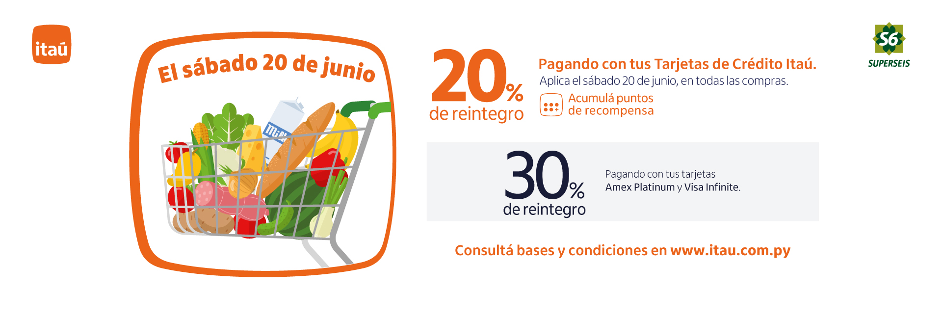 Promo Itau 20%