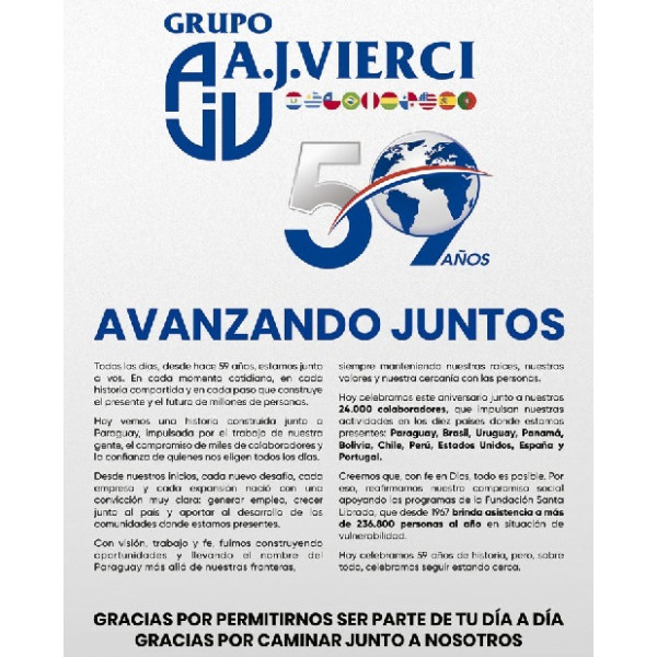 59 Años Avanzando Juntos